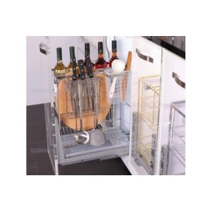 GIÁ DAO THỚT NAN DẸT INOX BÓNG CAO CẤP, RAY GIẢM CHẤN EUROGOLD