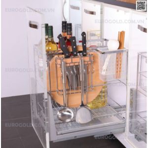GIÁ DAO THỚT NAN DẸT INOX CAO CẤP, RAY GIẢM CHẤN EUROGOLD