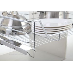 GIÁ XOONG NỒI INOX NAN ÂM TỦ - GẮN CÁNH, RAY GIẢM CHẤN EUROGOLD