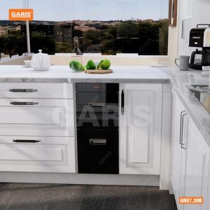 THÙNG GẠO MẶT KÍNH ĐEN 15KG GARIS GR06.30B