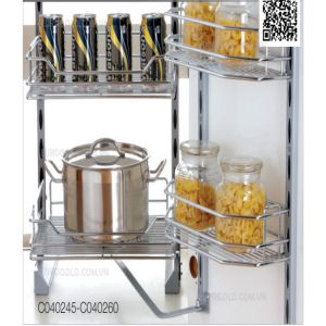 HỆ GIÁ KHO 2 TẦNG INOX CÁNH MỞ EUROGOLD