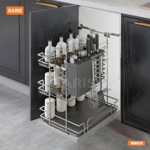 GIÁ ĐỂ DAO THỚT, GIA VỊ, CHAI LỌ NAN QUẢ TRÁM GARIS MM02V