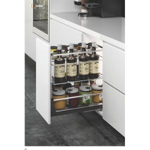 GIÁ GIA VỊ INOX NAN DẸT, ĐIỆN PHÂN ROXANA R003