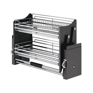 GIÁ BÁT ĐĨA NÂNG HẠ INOX MỜ ROXANA R015